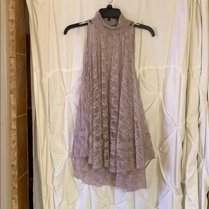 Free people light purple flowy blouse